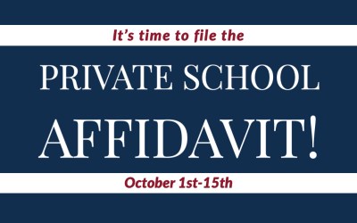 The 2021-2022 Private School Affidavit is Now Open!