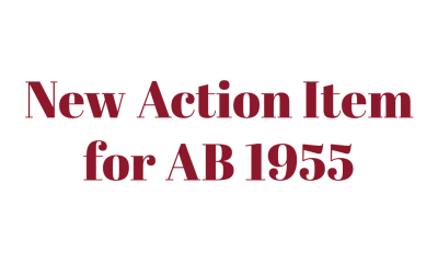 AB1955: New Action Item